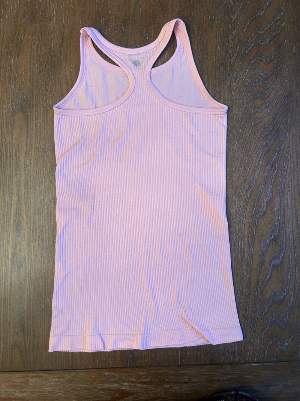 Athleta Ribbed Racerback Tank - Light Pink small - Picture 3 of 4